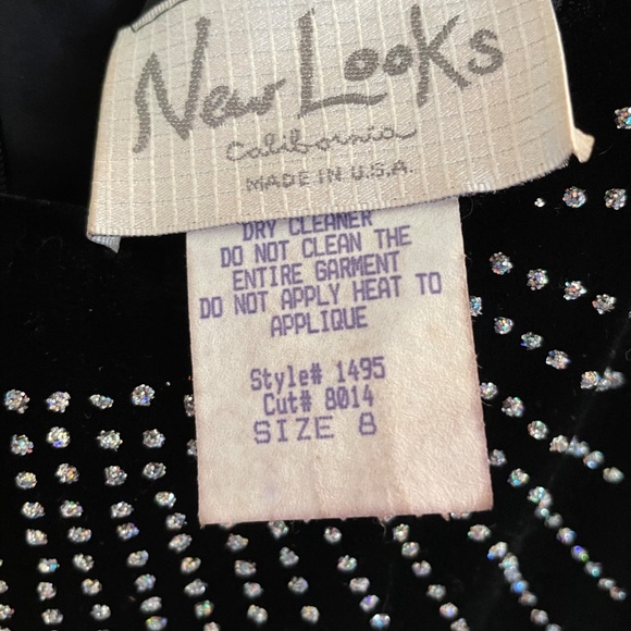 VELOR GOWN SLEEVELESS SPARKLES SHIMMERY SIZE 8 - Picture 4 of 4